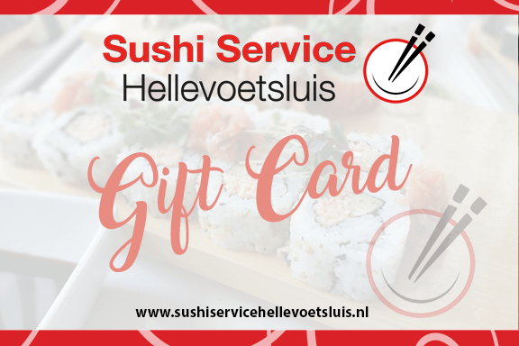 Sushi Service Hellevoetsluis gift card of cadeaubon